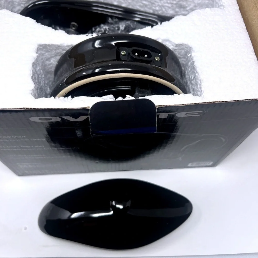 NIB Ovente Electric Gravy Boat Warmer w/ ceramic pot & lid 13.5 oz electric base